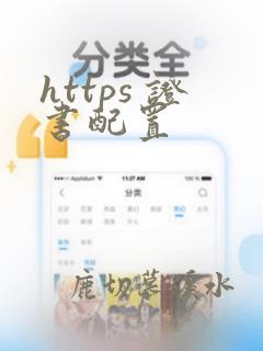 https 证书配置