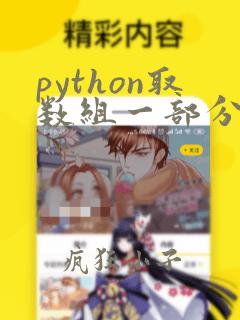 python取数组一部分数