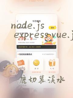 node.js express vue.js项目实战
