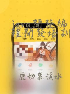 java开发编程开发培训