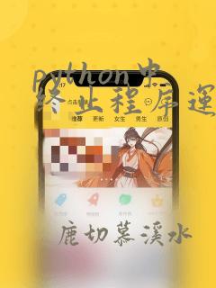 python中终止程序运行