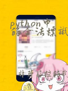 python中的合法标识符