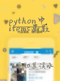 python中items函数