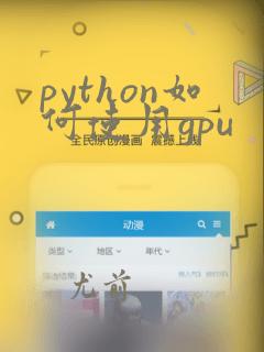 python如何使用gpu