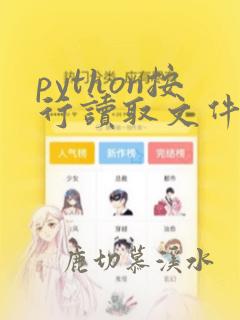 python按行读取文件内容
