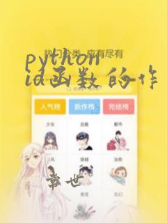 python id函数的作用