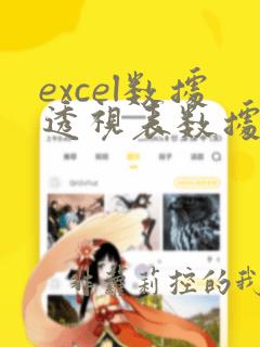 excel数据透视表数据不对
