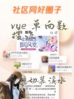 vue 单向数据流