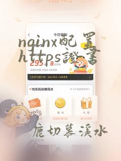 nginx配置https证书