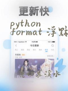 python format 浮点数