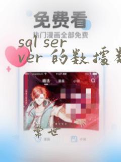 sql server 的数据类型