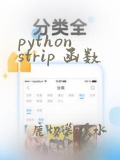 python strip 函数