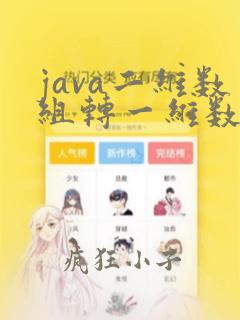 java二维数组转一维数组