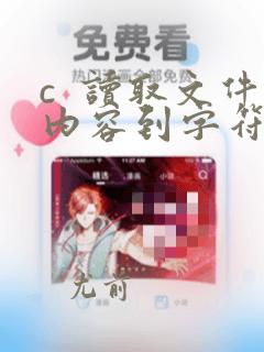 c 读取文件内容到字符串