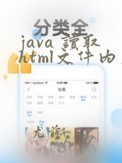 java 读取html文件内容