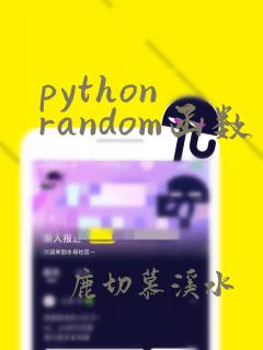 python random函数用法