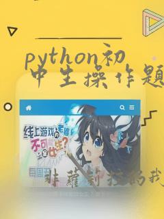 python初中生操作题