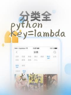 python key=lambda