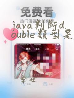 java判断double类型是否为空