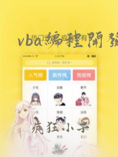 vba编程开发