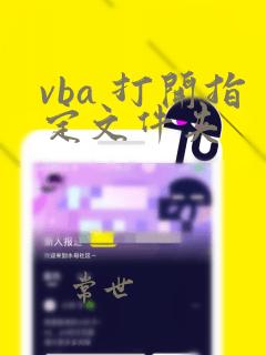 vba 打开指定文件夹