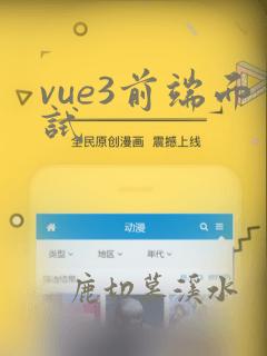vue3前端面试