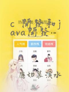 c 开发和java开发
