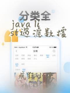 java list过滤数据