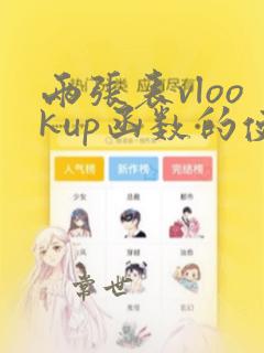 两张表vlookup函数的使用方法及实例