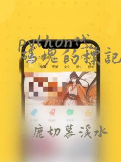 python代码块的标记