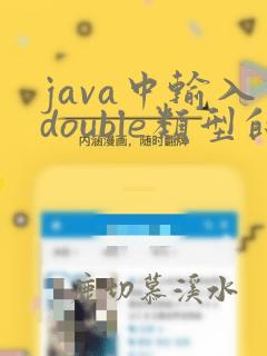 java中输入double类型的数据