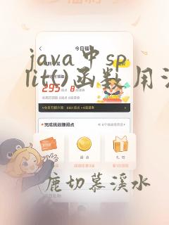 java中split()函数用法