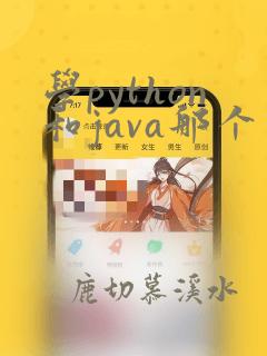 学python和java那个更好