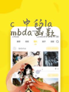 c  中的lambda函数