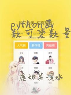 python函数可变数量参数