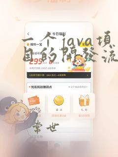 一个java项目的开发流程