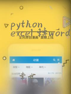 python excel 转word