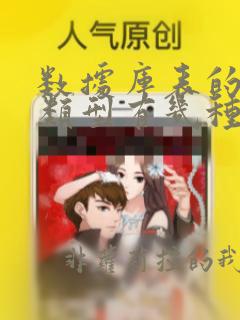 数据库表的数据类型有几种