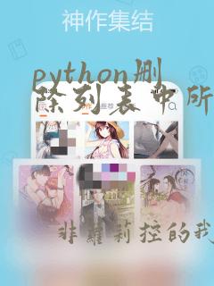 python删除列表中所有符合条件的值