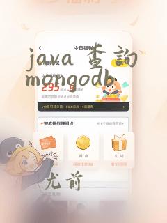 java 查询mongodb