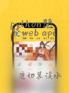 python开发web api