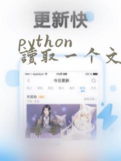 python 读取一个文件