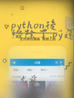 python后缀除了.py还有什么