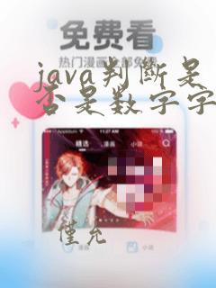 java判断是否是数字字符串