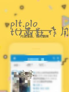 plt.plot()函数作用