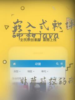 嵌入式软件工程师和java