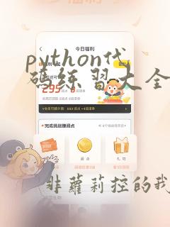 python代码练习大全