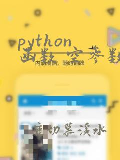 python 函数 空参数