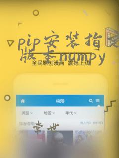 pip安装指定版本numpy