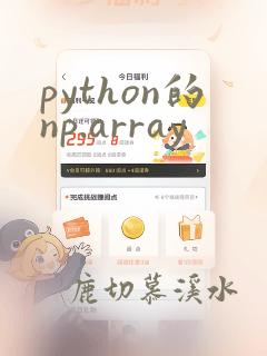 python的np.array